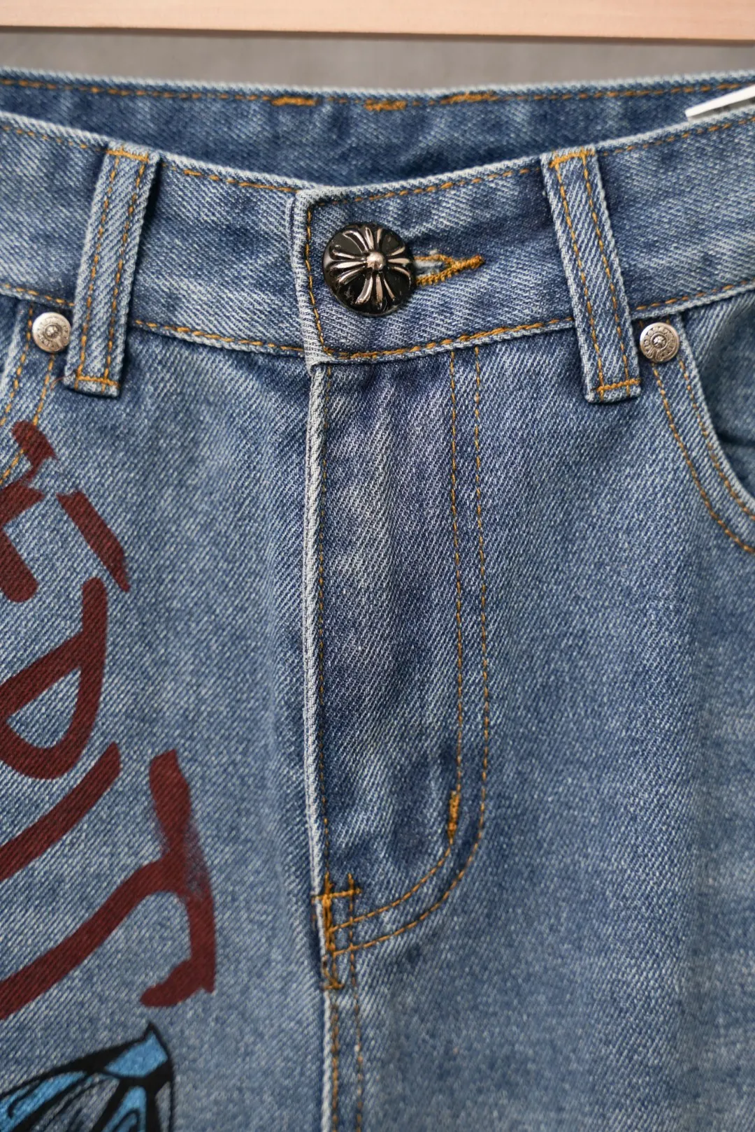 ：S 014 & Chrome Hearts Same Style ：Blue Size：28 30 32 34 （S-XL)
